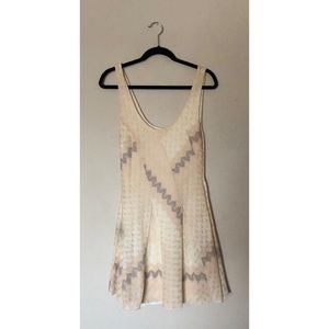 Free People Beige A-Line Dress
